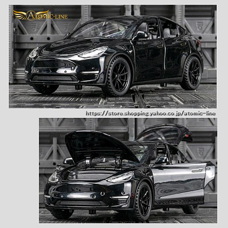 テスラ MODEL Y 1/32 ミニカー 全3色 ライト点灯 エンジンサウンド
