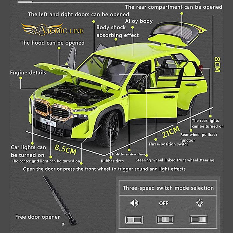 BMW BMW XM G09 ミニカー 1/24 全4色 ライト点灯 エンジンサウンド