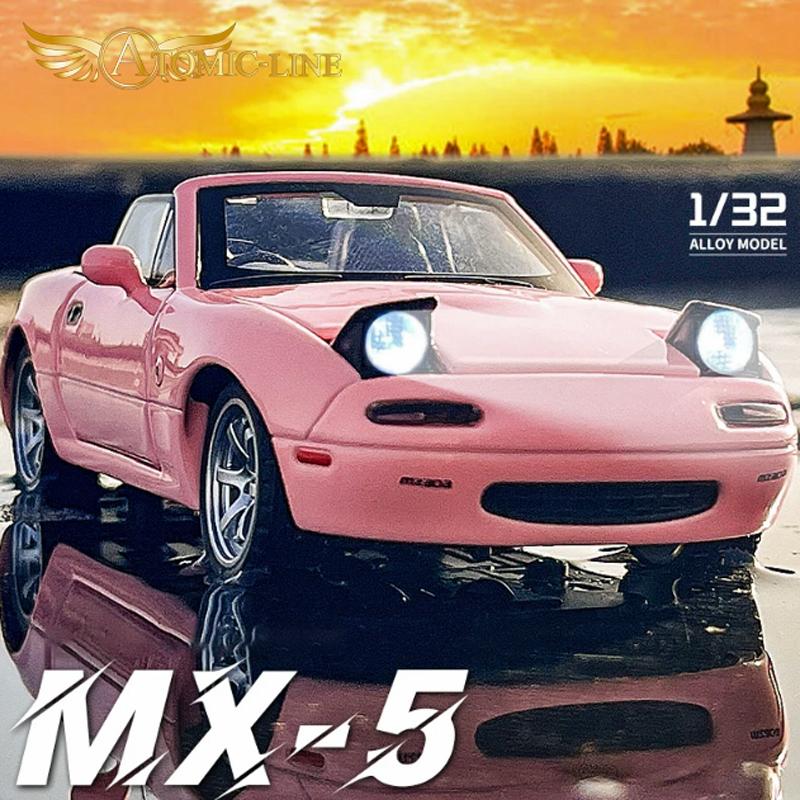 MAZDA ユーノス ロードスター 1/32 ミニカー 全4色 ライト点灯 エンジンサウンド 合金モデル MX-5 模型 ジオラマ｜atomic-line｜21