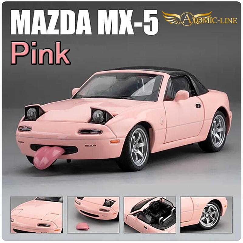 MAZDA ユーノス ロードスター 1/32 ミニカー 全4色 ライト点灯 エンジンサウンド 合金モデル MX-5 模型 ジオラマ｜atomic-line｜05