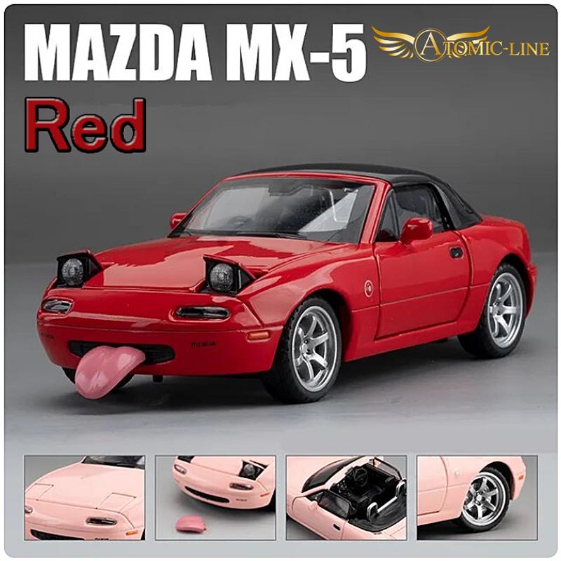 MAZDA ユーノス ロードスター 1/32 ミニカー 全4色 ライト点灯 エンジンサウンド 合金モデル MX-5 模型 ジオラマ｜atomic-line｜03