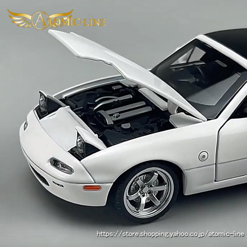 MAZDA ユーノス ロードスター 1/32 ミニカー 全4色 ライト点灯 エンジンサウンド 合金モデル MX-5 模型 ジオラマ｜atomic-line｜08