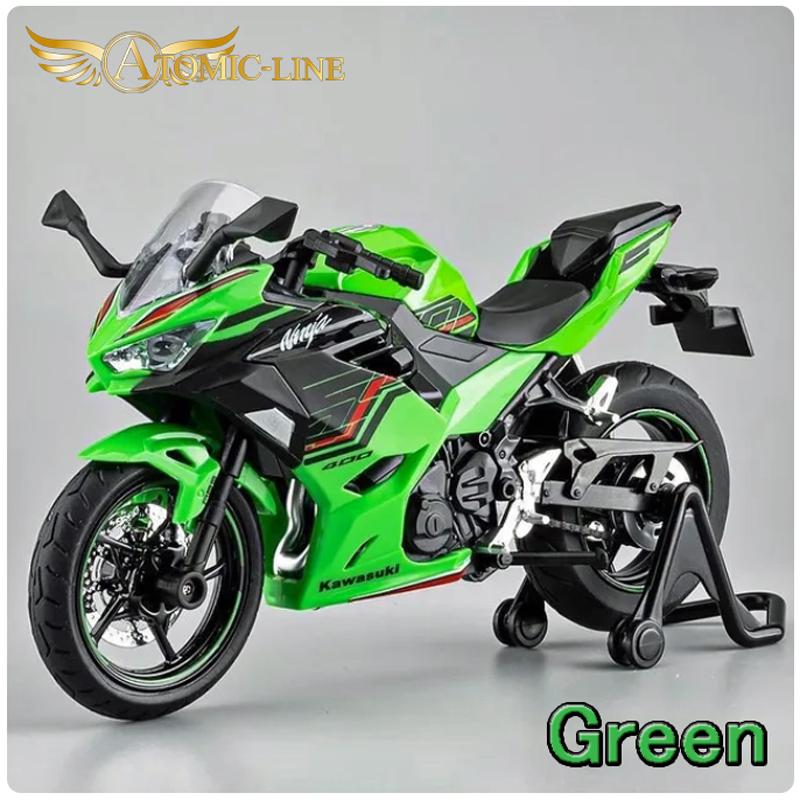 カワサキ NINJA400 1/12 ミニカー ライト点滅 エンジンサウンド 合金モデル 模型 ジオラマ｜atomic-line｜03