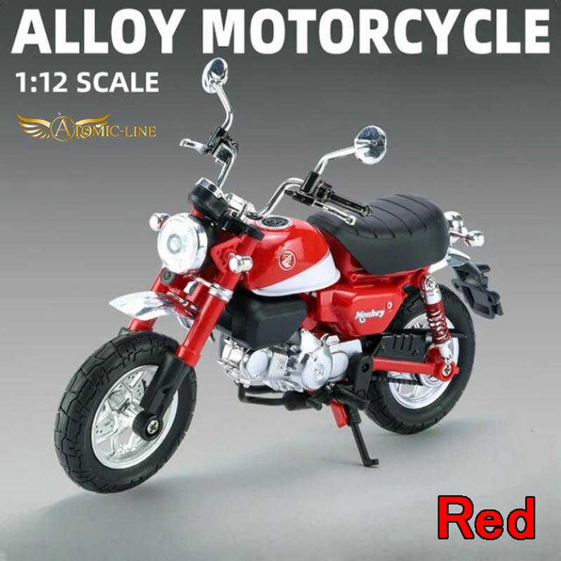 金属　ミニカー バイク型ミニカー 赤と金 カワサキ ZX-6R ニンジャ 1/12