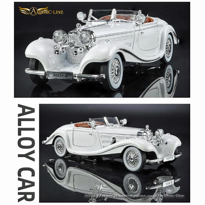 メルセデス ベンツ 500K 1/24 ミニカー 全4色 ライト点灯 メルセデス ベンツ 500K 1/24 ミニカー 全4色 ライト点灯
