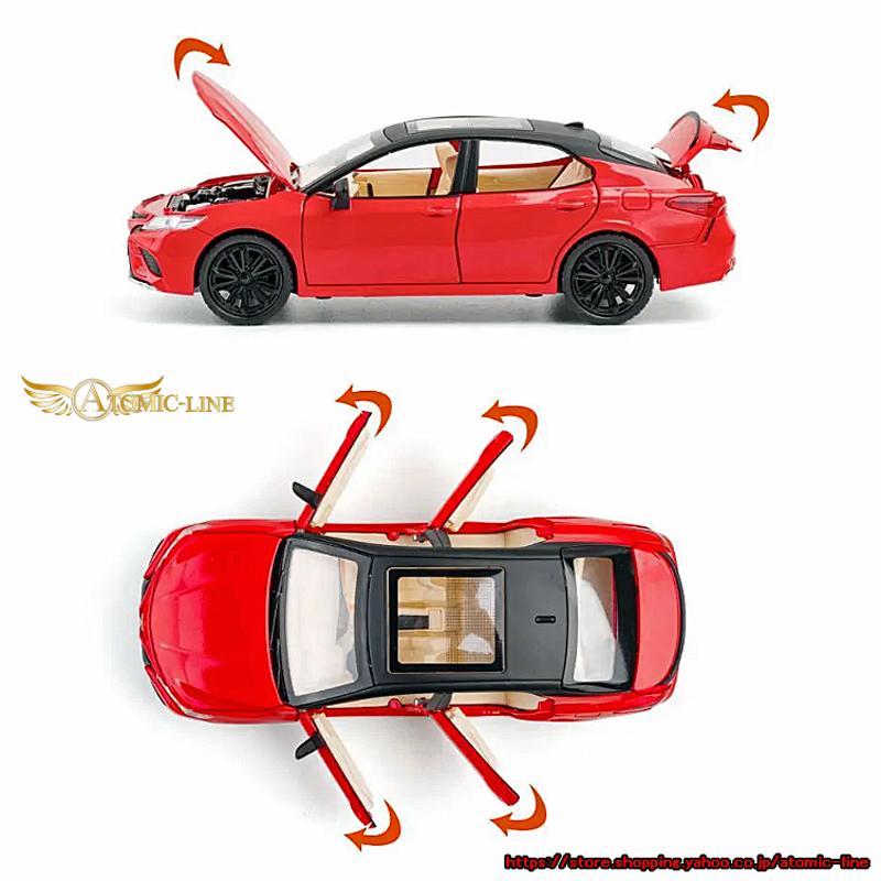 トヨタ（TOYOTA） カムリ 1/24 ミニカー 全3色 ライト点灯 エンジン