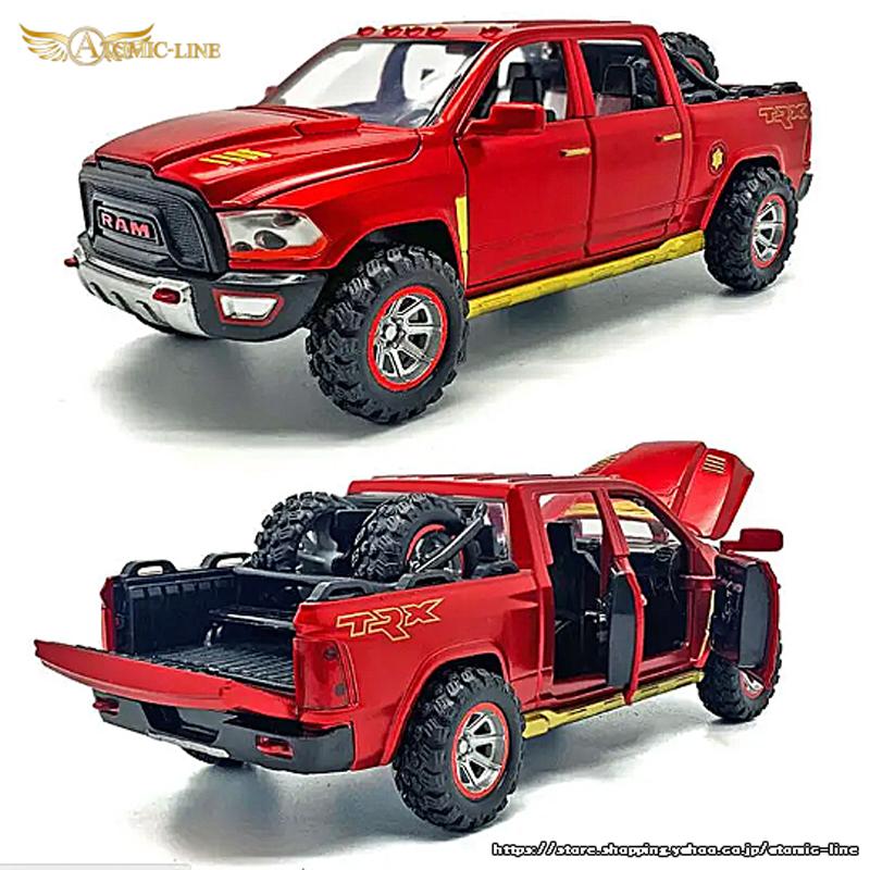 ダッジ RAM TRX 1/32 ミニカー 全3色 ライト点灯 エンジンサウンド