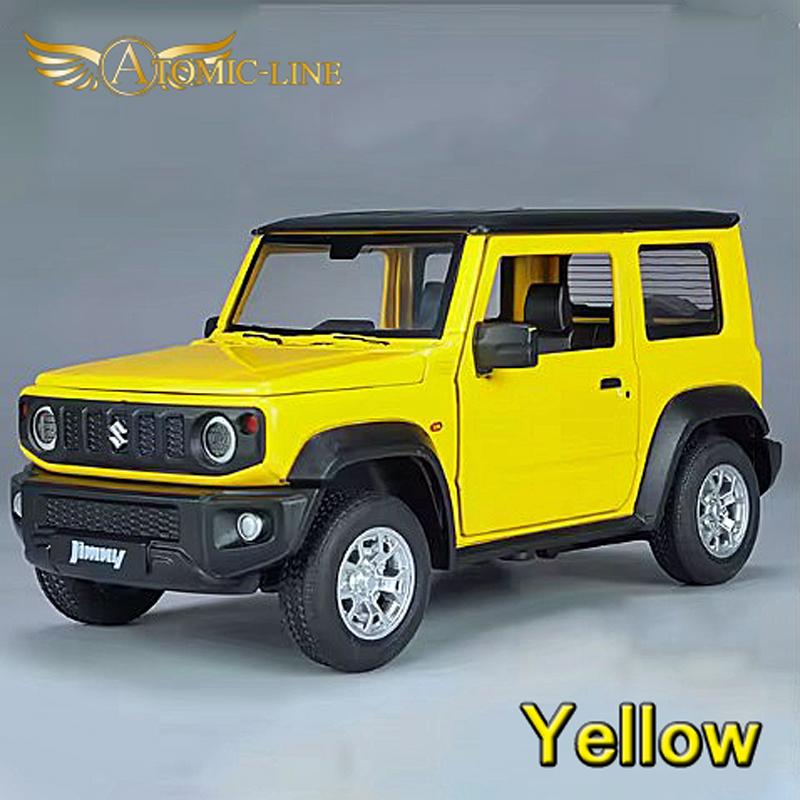 激レア！極美品！新品同様！MINI ONE 黄色　京商！ SUZUKI ジムニー SIERRA 1/24 ミニカー 全4色 ライト点灯 エンジン