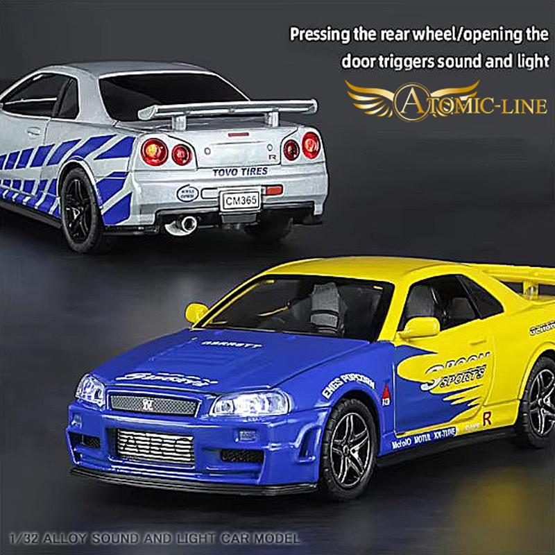 KINSMART Nissan Skyline GTR R34 ミニカー DSCN9141.JPG
