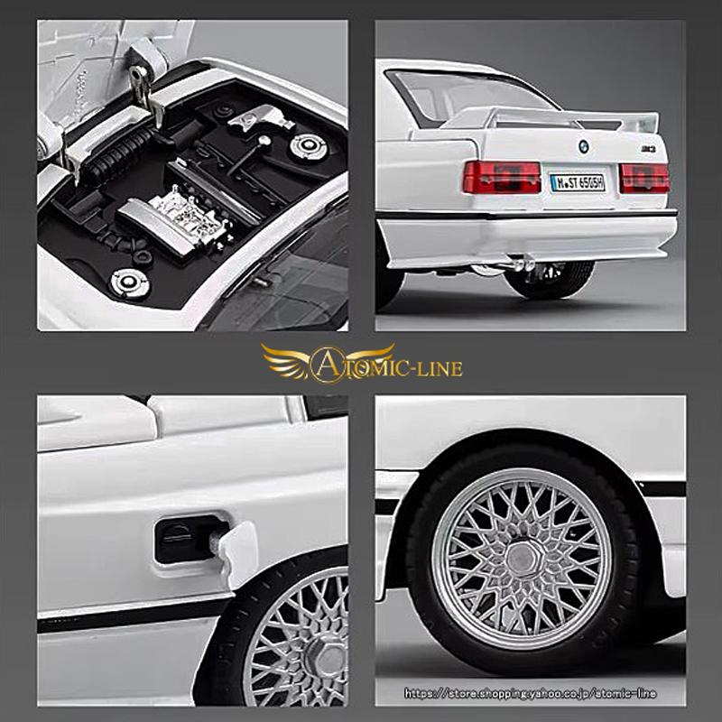 BMW BMW M3 E30 クーペ 1/24 ミニカー 全4色 ライト点灯 エンジン