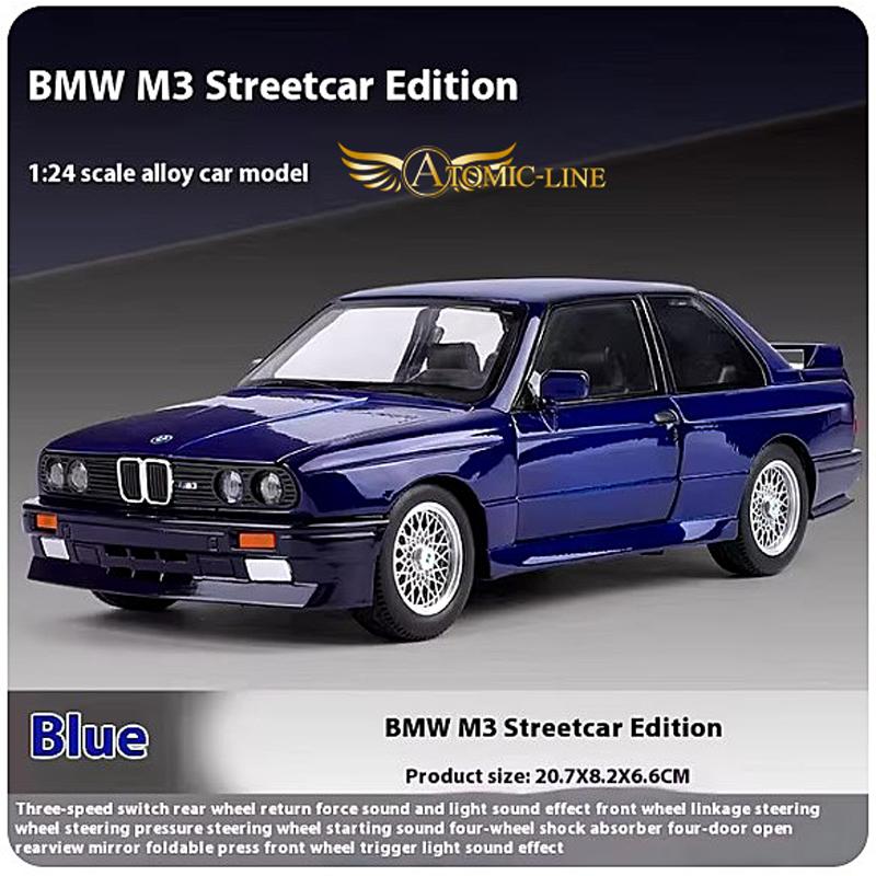 BMW M3 E30 クーペ 1/24 ミニカー 全4色 ライト点灯 エンジン BMW M3 E30 クーペ 1/24 ミニカー 全4色 ライト点灯 エンジン