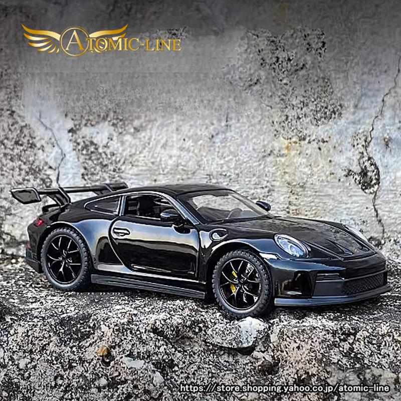 porscheGT3 マットブラックメタルカーミニカーペーパーウェイト【希少】 ポルシェ 911 GT2RS メタルカー ペーパーウェイト 文鎮 ミニカー