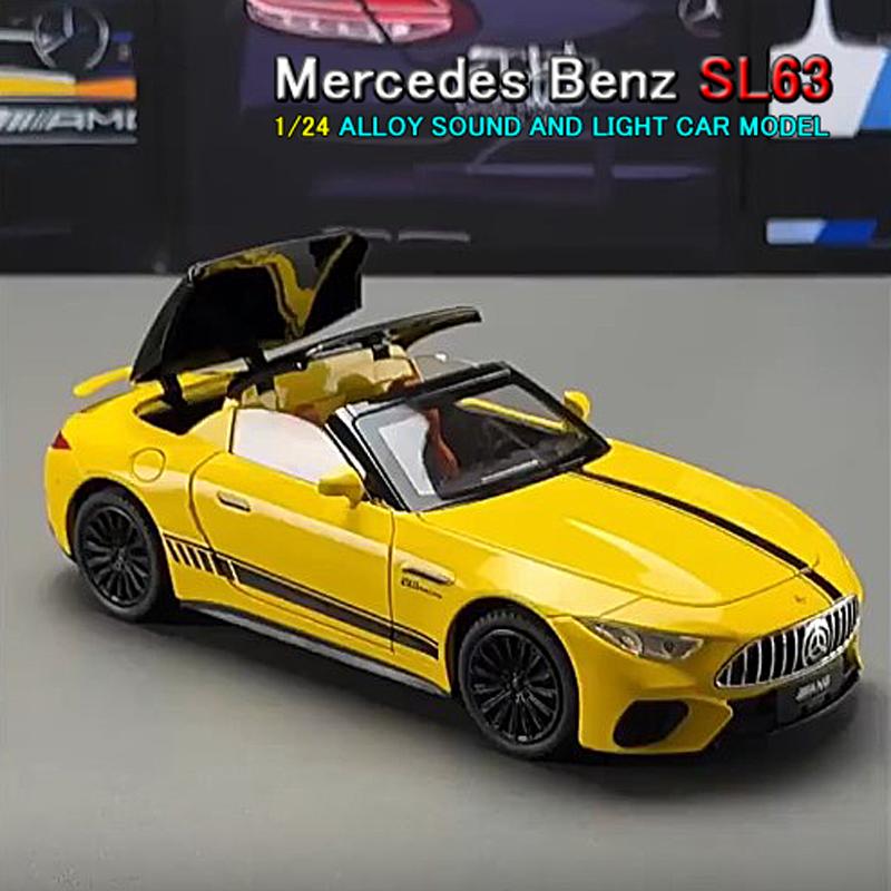 メルセデス ベンツ SL63 1/32 ミニカー 全3色 ライト点灯