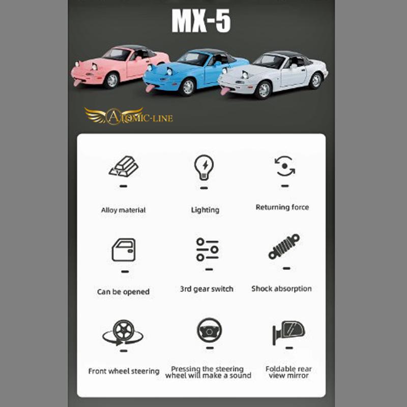 マツダ（Mazda） ユーノス ロードスター 1/24 ミニカー 全3色 ライト