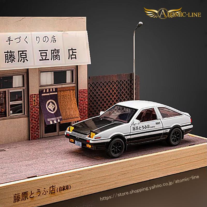 トヨタ AE86 SPRINTER トレノ 1/36 ミニカー 合金モデル ライト