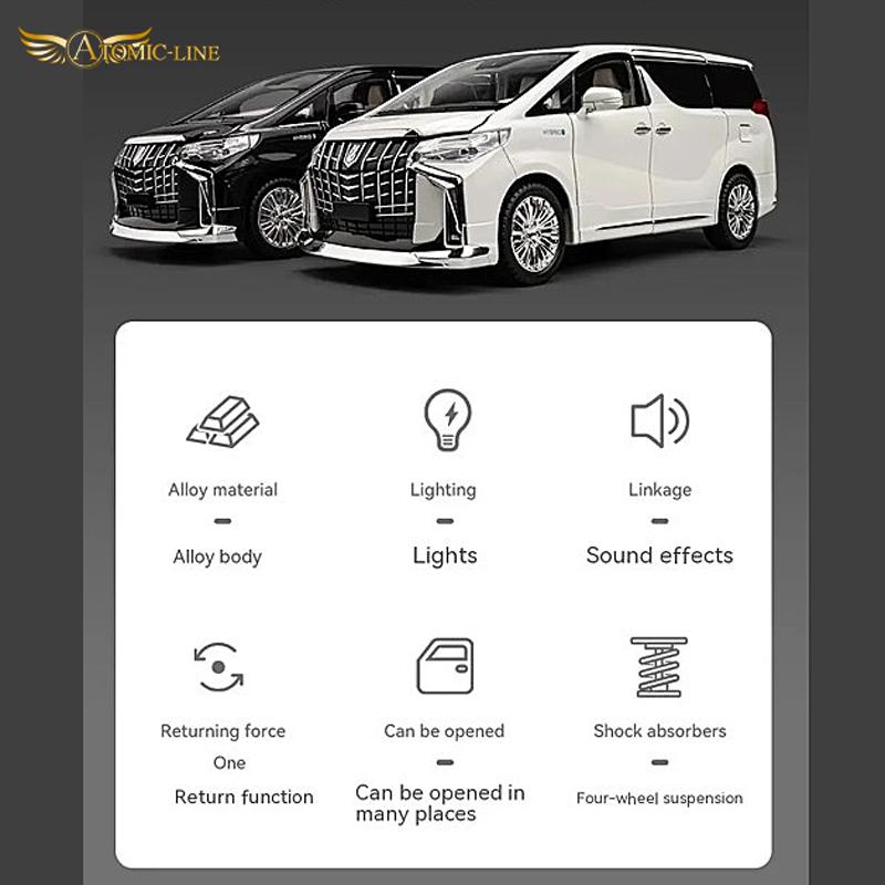 ALPHARD ホワイト ミニカー１：18　 黒 61rvBCjzzDL._AC_UF350,