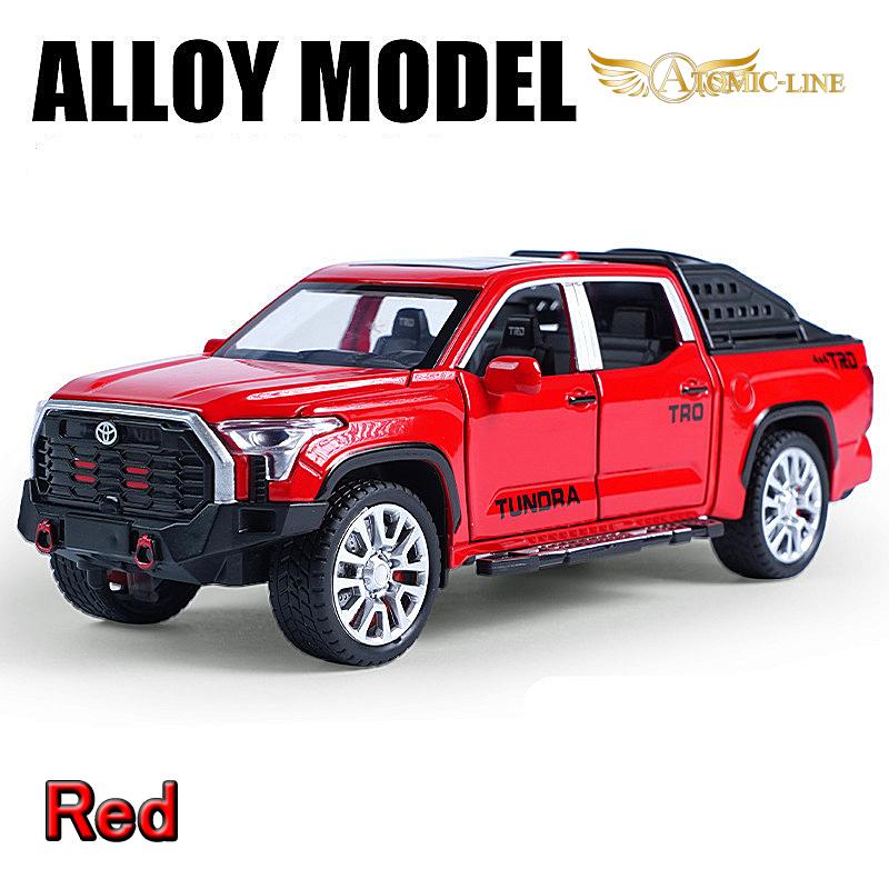 （低走行・灯火類まだ未装）1/32オーランドハンター　トヨタ　タンドラ　セット トヨタ（TOYOTA） TUNDRA タンドラ 1/32 ミニカー 全4色 ライト点灯