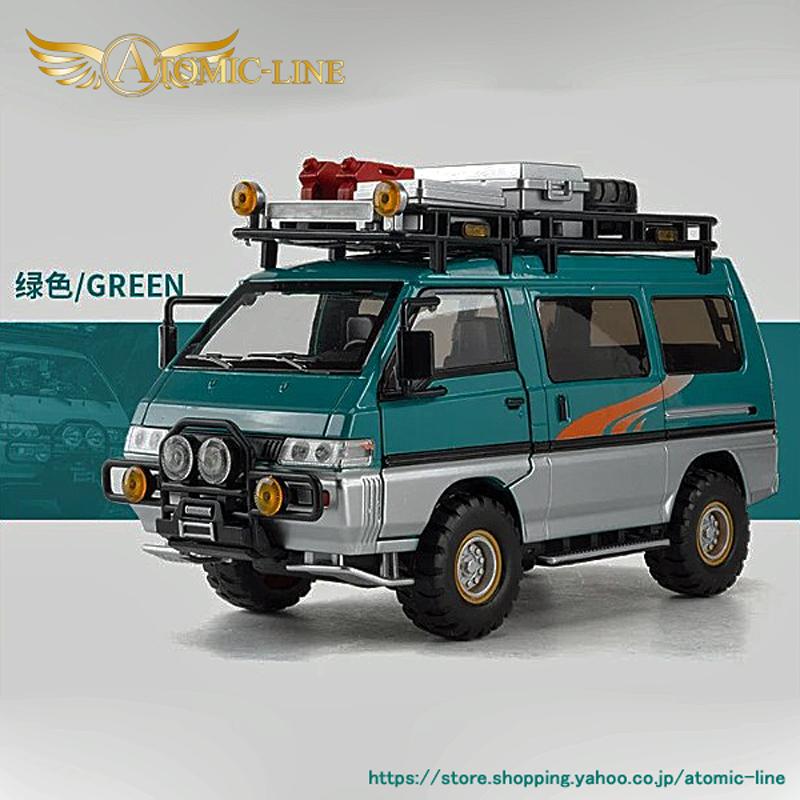 三菱（MITSUBISHI） DELICA デリカ 1/24 ミニカー 全2色 ライト点灯
