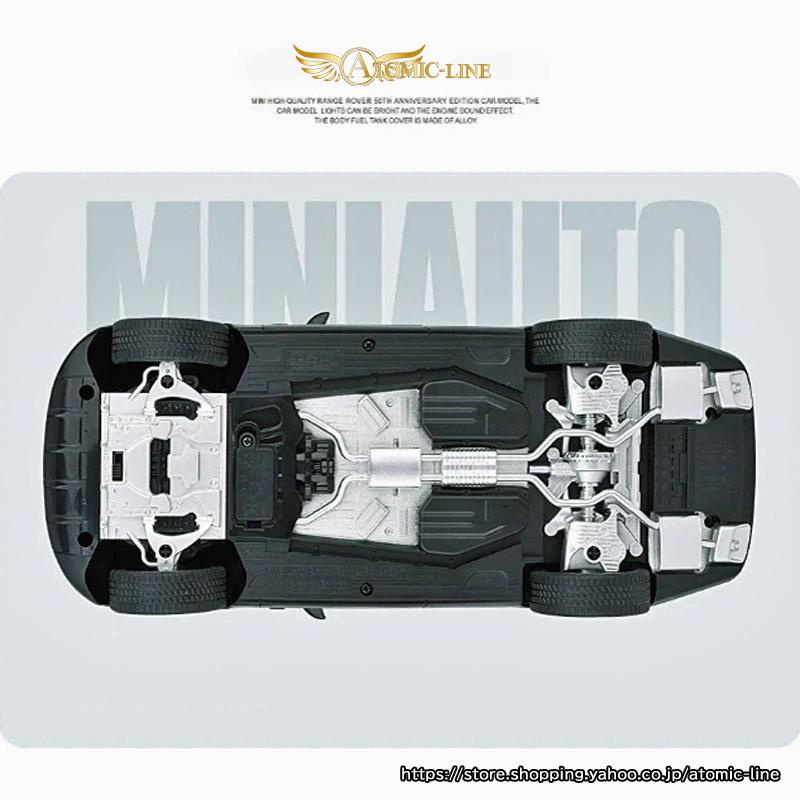 1/18スケール カーガレージ ミニチュアセットとレンジロバ LAND ROVER レンジローバー 1/18 ミニカー 全2色 ライト点灯 エンジン