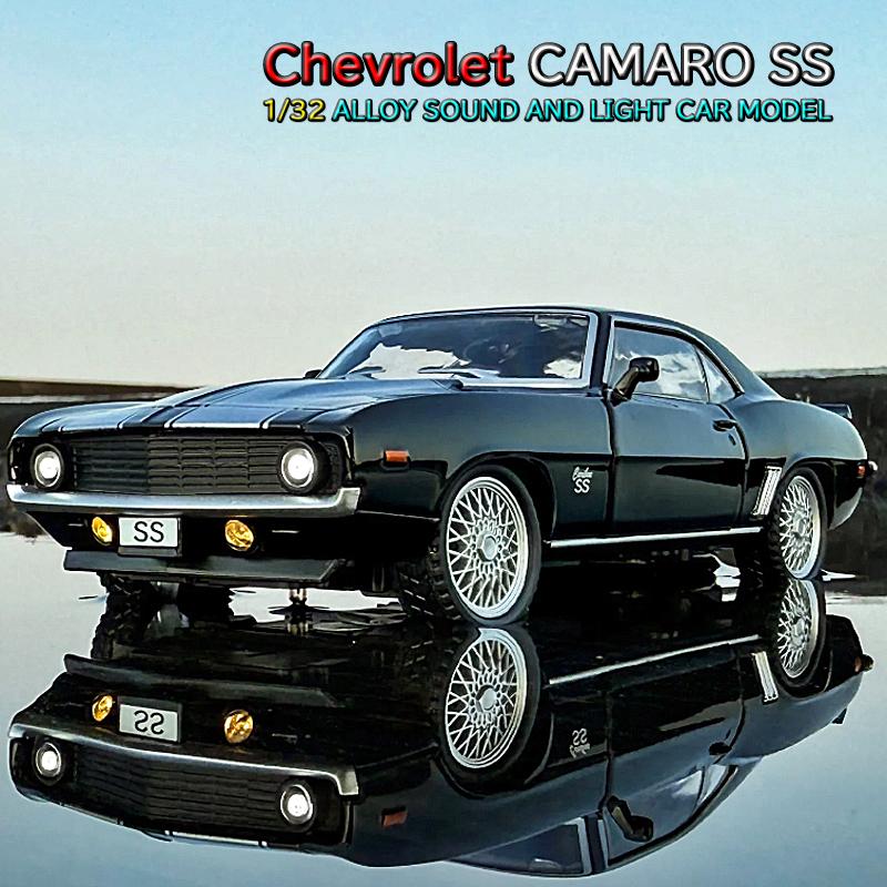 Chevrolet カマロ SS 1/32 ミニカー 全3色 ライト点灯 エンジン