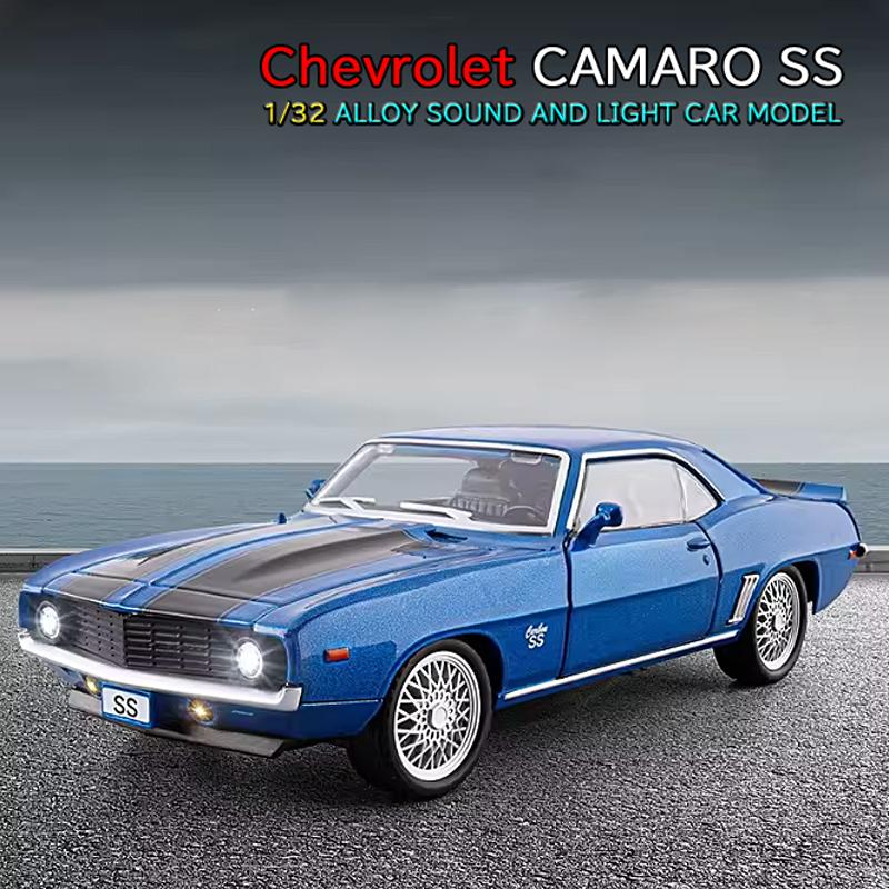 Chevrolet カマロ SS 1/32 ミニカー 全3色 ライト点灯 エンジン