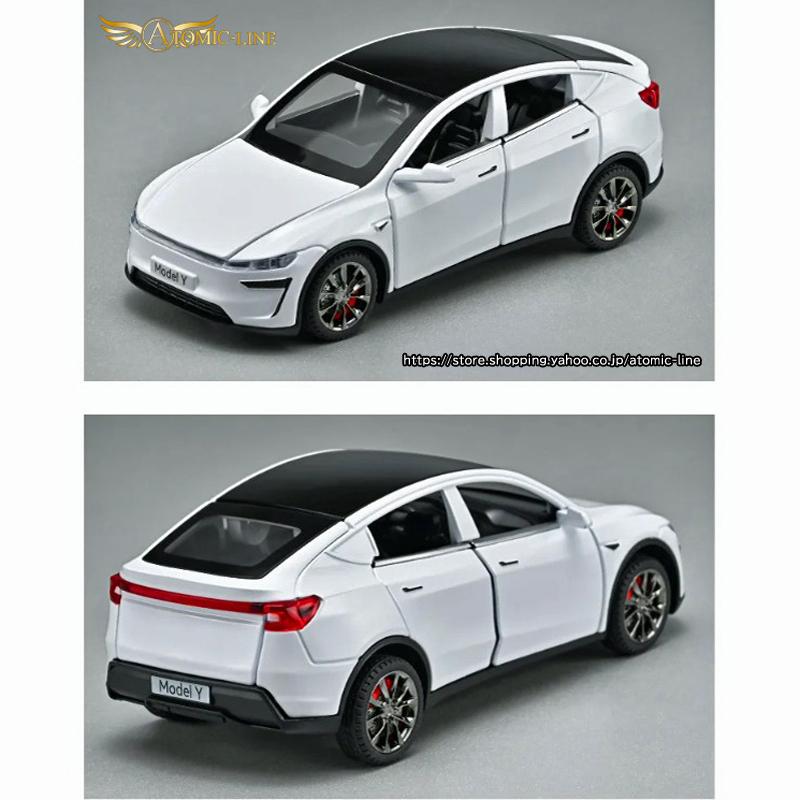 テスラ MODEL Y 1/32 ミニカー 全4色 ライト点灯 エンジンサウンド