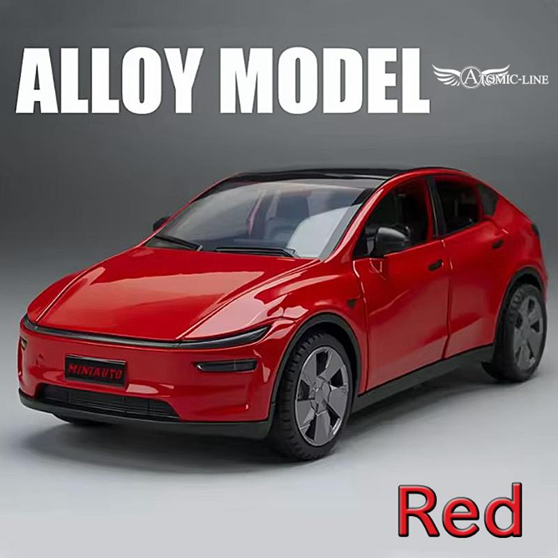 テスラ MODEL Y 1/32 ミニカー 全4色 ライト点灯 エンジンサウンド