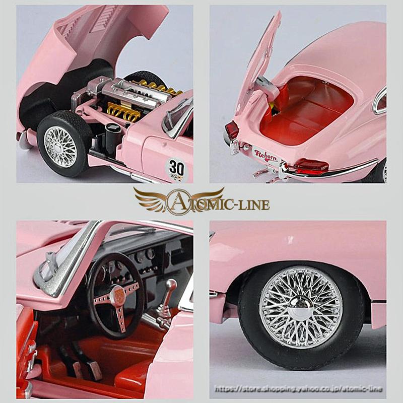 JAGUAR（ジャガー） E-TYPE ミニカー 1/24 全4色 ライト点灯 エンジン