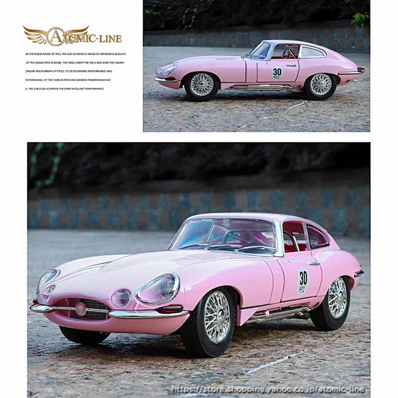 JAGUAR（ジャガー） E-TYPE ミニカー 1/24 全4色 ライト点灯 エンジン