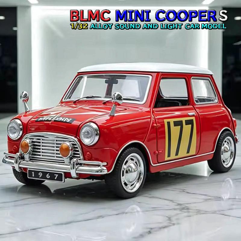 BLMC MINI クーパーS 1/32 ミニカー 全3色 ライト点灯 エンジン