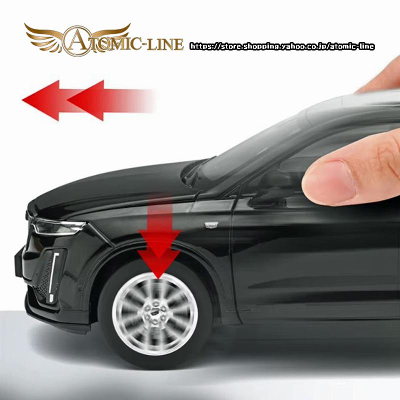 キャデラック XT6 クロスオーバー SUV ミニカー 1/24 全4色 ライト点灯