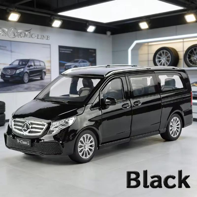 メルセデス ベンツ V-CLASS ミニカー 1/24 全2色 ライト点灯 エンジン