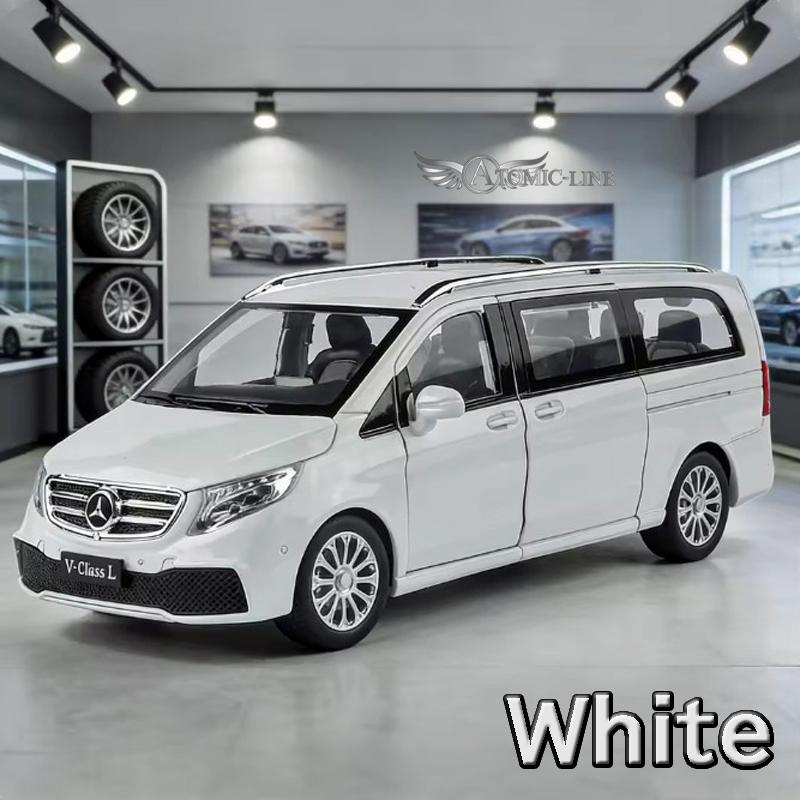 メルセデス ベンツ V-CLASS ミニカー 1/24 全2色 ライト点灯 エンジン