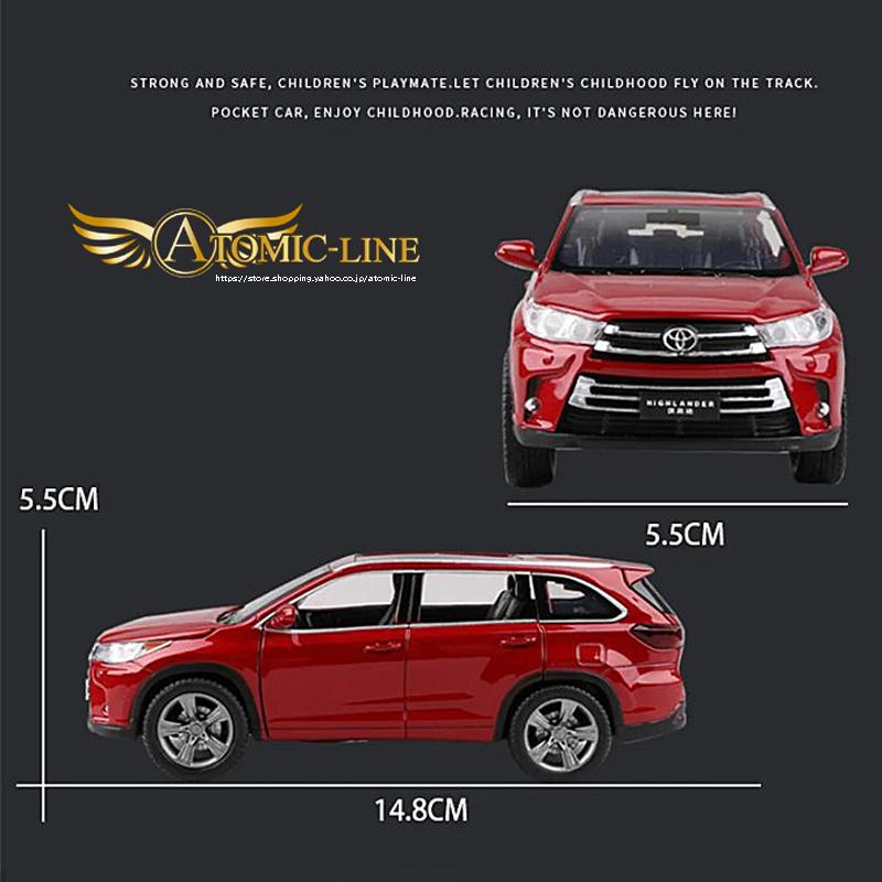 1/18 ミニカー　中国トヨタ　トヨタ・ハイランダー　希少品 トヨタ（TOYOTA） ハイランダー XU50型 クルーガー 3rd ミニカー 1/32