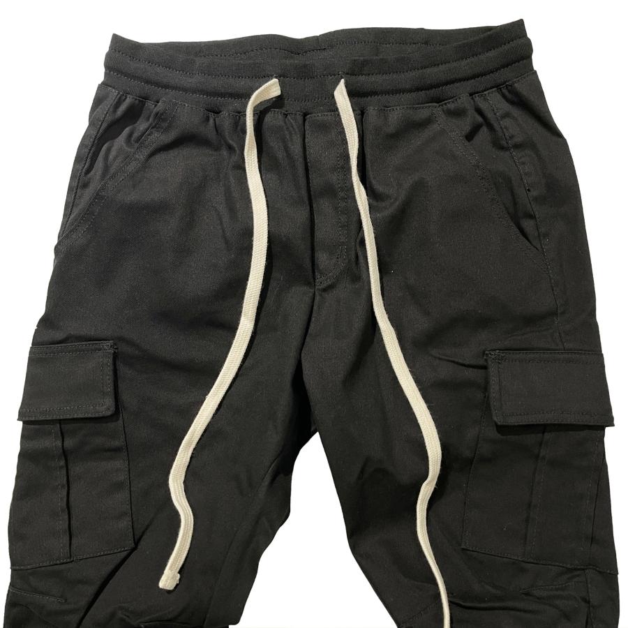 パンツ mnml ZIP CARGO DRAWCORD PANTS / BLACK mnml ZIP CARGO DRAWCORD PANTS / BLACK