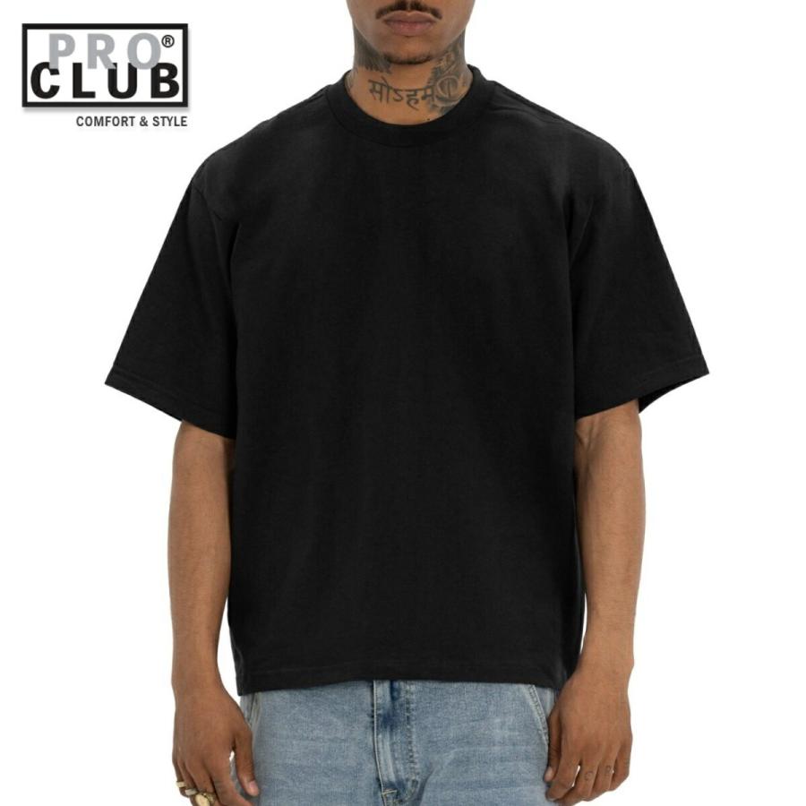 PRO CLUB HEAVYWIDE Tシャツ ショートスリーブ ブラック 黒 半袖 TEE Black プロクラブ | PRO CLUB