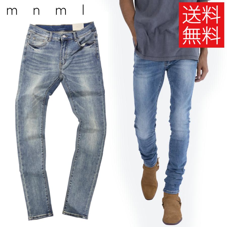 mnml（ミニマル） mnml X207 スキニー デニム パンツ ブルー 青