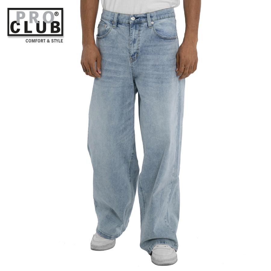 PRO CLUB HEAVYWEIGHT BAGGY FIT デニムパンツ バギーフィット ライトストーンウォッシュ DENIM PANT Dark Stone Wash サイズ30 | PRO CLUB
