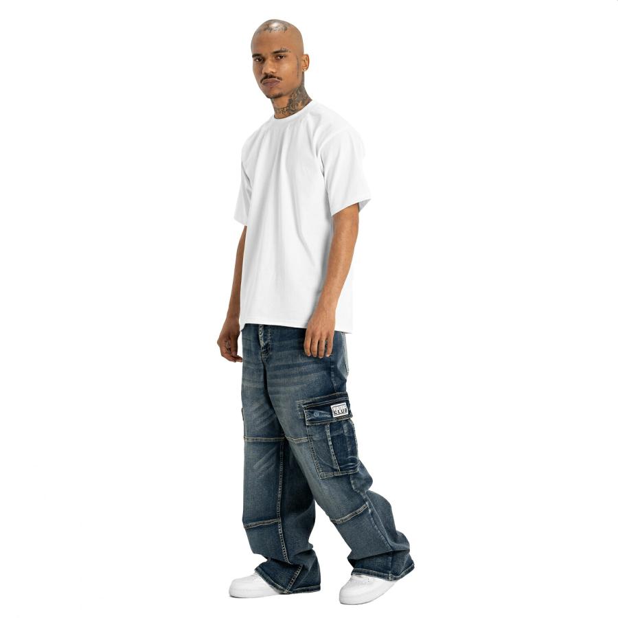 PRO CLUB HEAVYWEIGHT BAGGY FIT デニムカーゴパンツ ダークストーンウォッシュ サイズ32 | PRO CLUB | 07