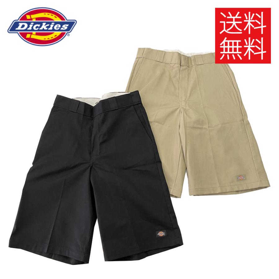 ディッキーズ DICKIES Loose Fit Flat Front Work ショート パンツ ワーク ブラック カーキ Shorts