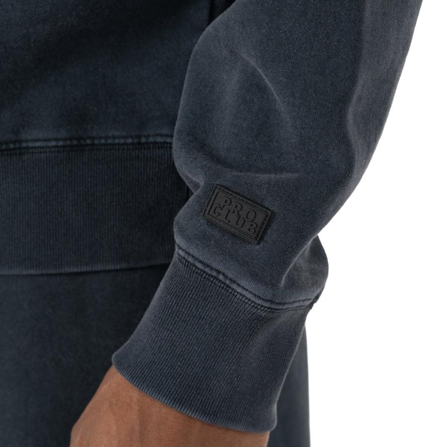 PRO CLUB VINTAGE WASH クルーネックスウェット ヴィンテージ ウォッシュ ブラック CREW FLEECE Black プロクラブ ストリートファッション | PRO CLUB | 02