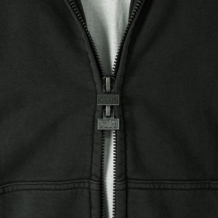 PRO CLUB VINTAGE WASH ジップパーカー ヴィンテージ ウォッシュ ブラック ZIP UP FLEECE JACKET Black プロクラブ ストリートファッション | PRO CLUB | 01
