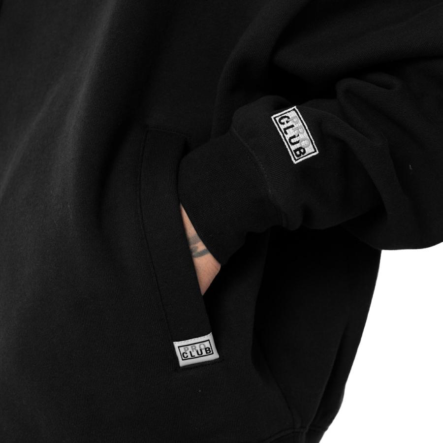 PRO CLUB HEAVYWIDE プルオーバー フーディー パーカー ブラック FLEECE PULLOVER HOODIE Black プロクラブ ストリートファッション | PRO CLUB | 03