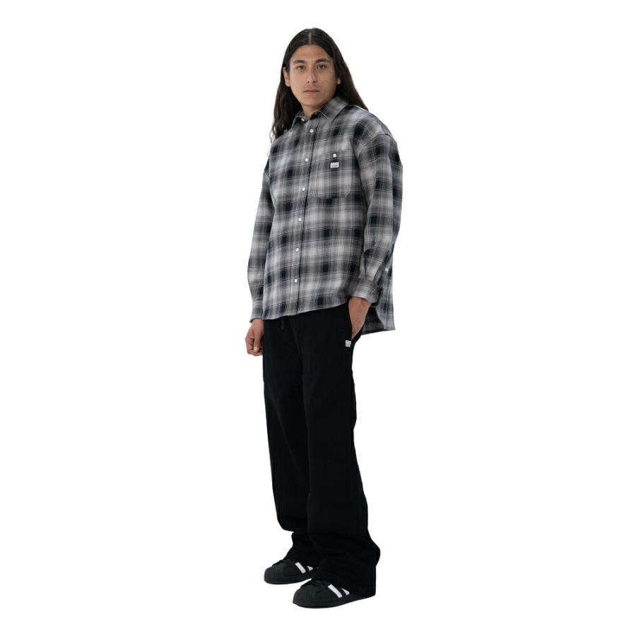 PRO CLUB HEAVYWIDE OMBRE フランネルシャツ ブラック FLANNEL SHIRT Black プロクラブ ストリートファッション | PRO CLUB | 02
