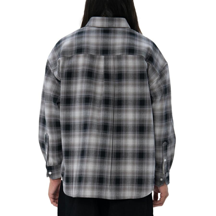 PRO CLUB HEAVYWIDE OMBRE フランネルシャツ ブラック FLANNEL SHIRT Black プロクラブ ストリートファッション | PRO CLUB | 03