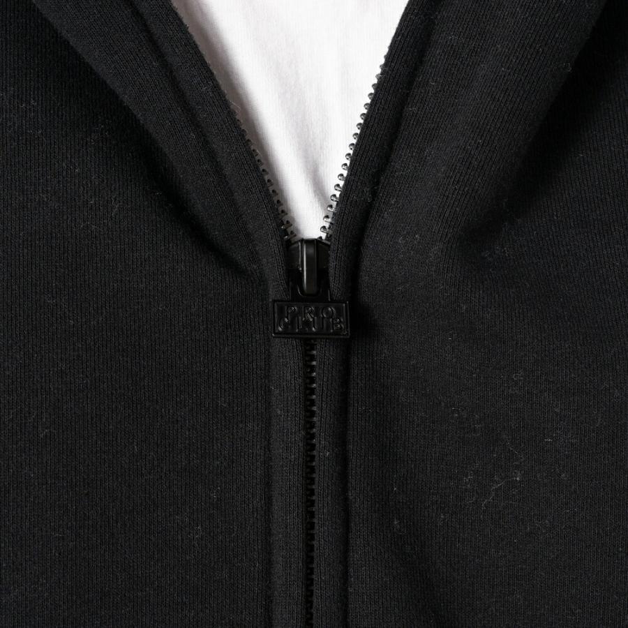 PRO CLUB HEAVYWIDE FLEECE ジップパーカー ブラック ZIP-UP HOODIE Black プロクラブ ストリートファッション | PRO CLUB | 03