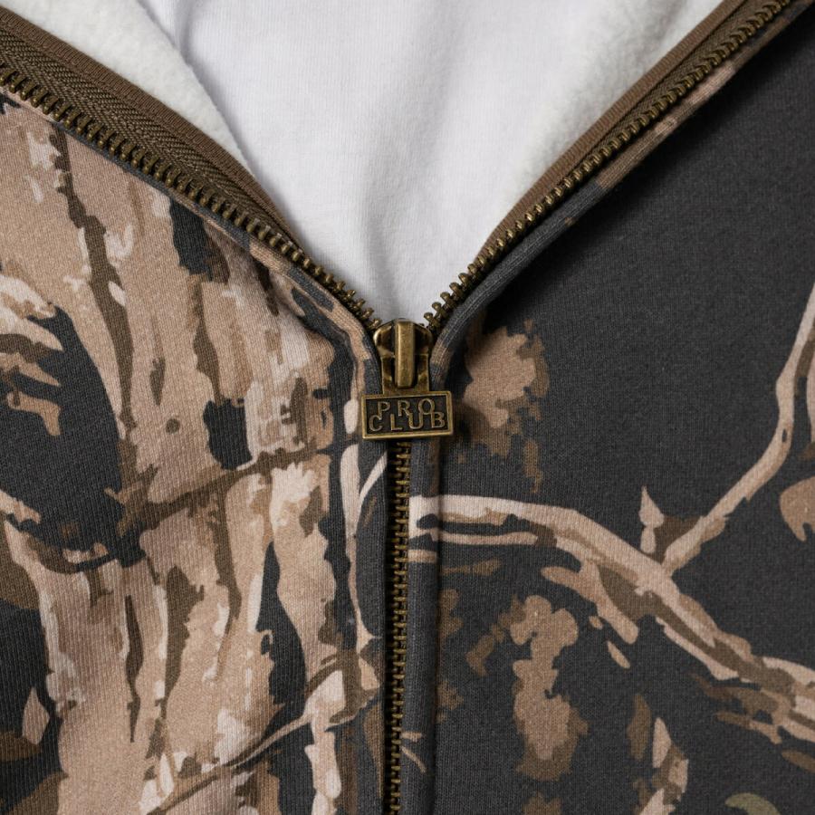 PRO CLUB HEAVYWIDE FLEECE ジップパーカー ツリーカモ ZIP-UP HOODIE TreeCamo プロクラブ ストリートファッション サイズS | PRO CLUB | 03