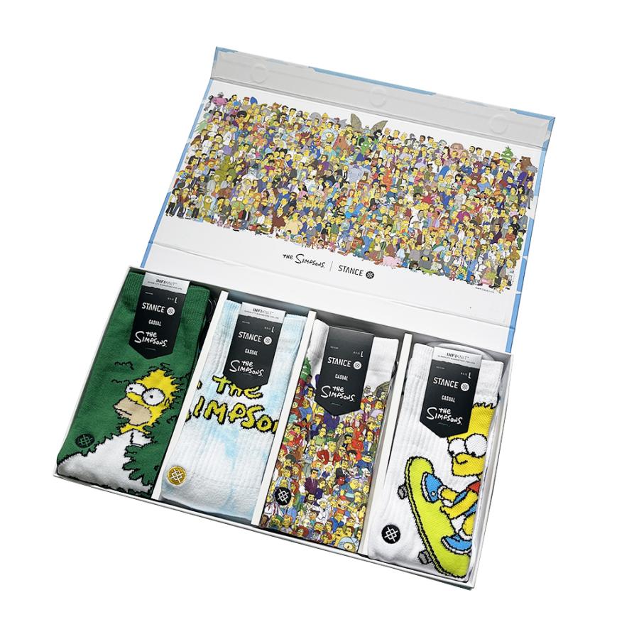 破格値下げ Stance X The Simpsons Box Set インフィニット コラボ ソックス 4足セット 靴下 Infiknit Socks スタンス ザ シンプソンズ サイズl 25 5 29 0cm Aceitecastillodetabernas Es