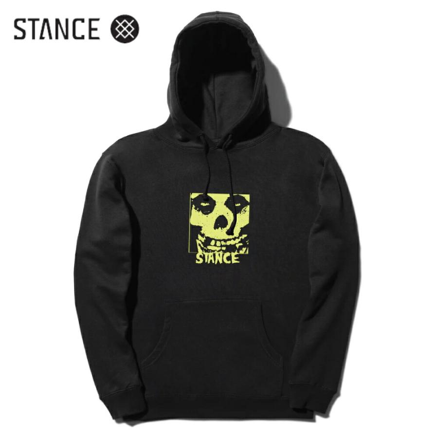 STANCE x MISFITS コラボ プルオーバー フーディー パーカー ブラック 