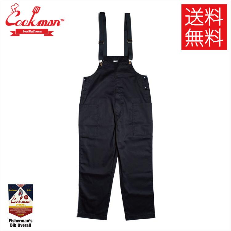 COOKMAN Fisherman's Bib Black オーバーオール ブラック

